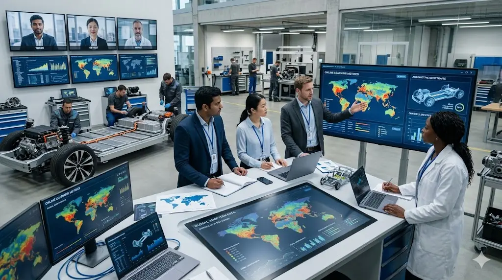 Global Research on Online Education in the Automotive Industry