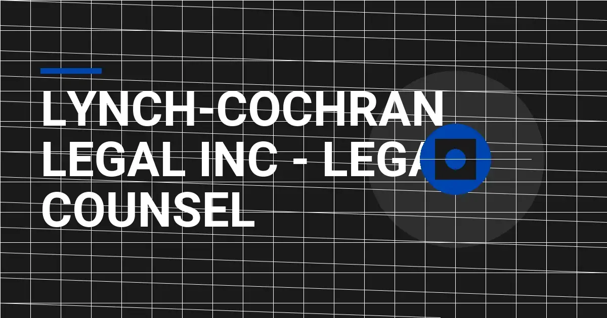 Lynch-Cochran Legal Inc - Legal Counsel