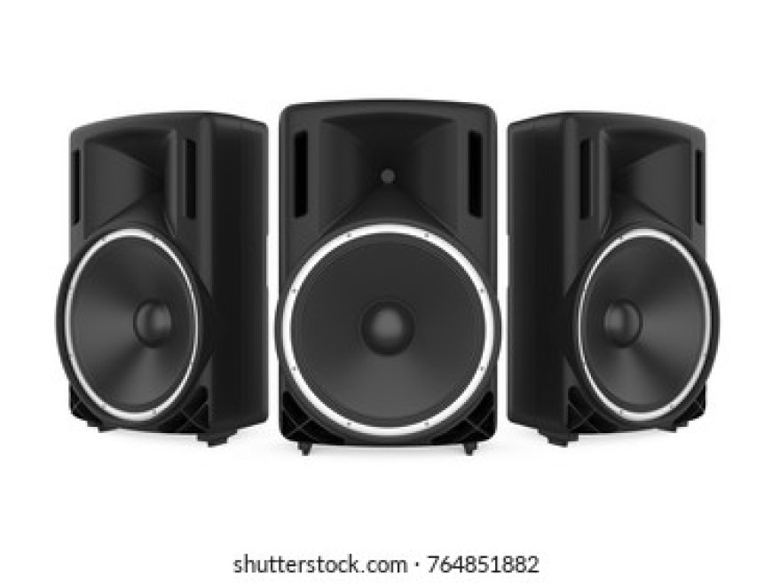 Powered PA Speakers with Built-In Mixer and Wireless Mic Support
