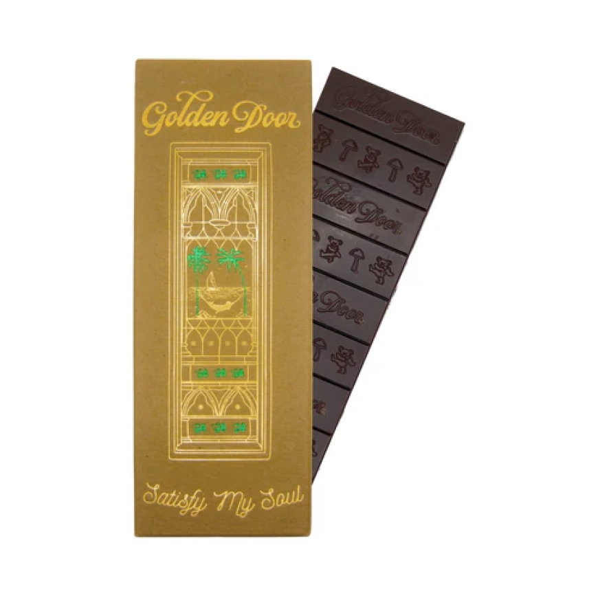 🌟 Golden Door Mushroom Chocolate Bar