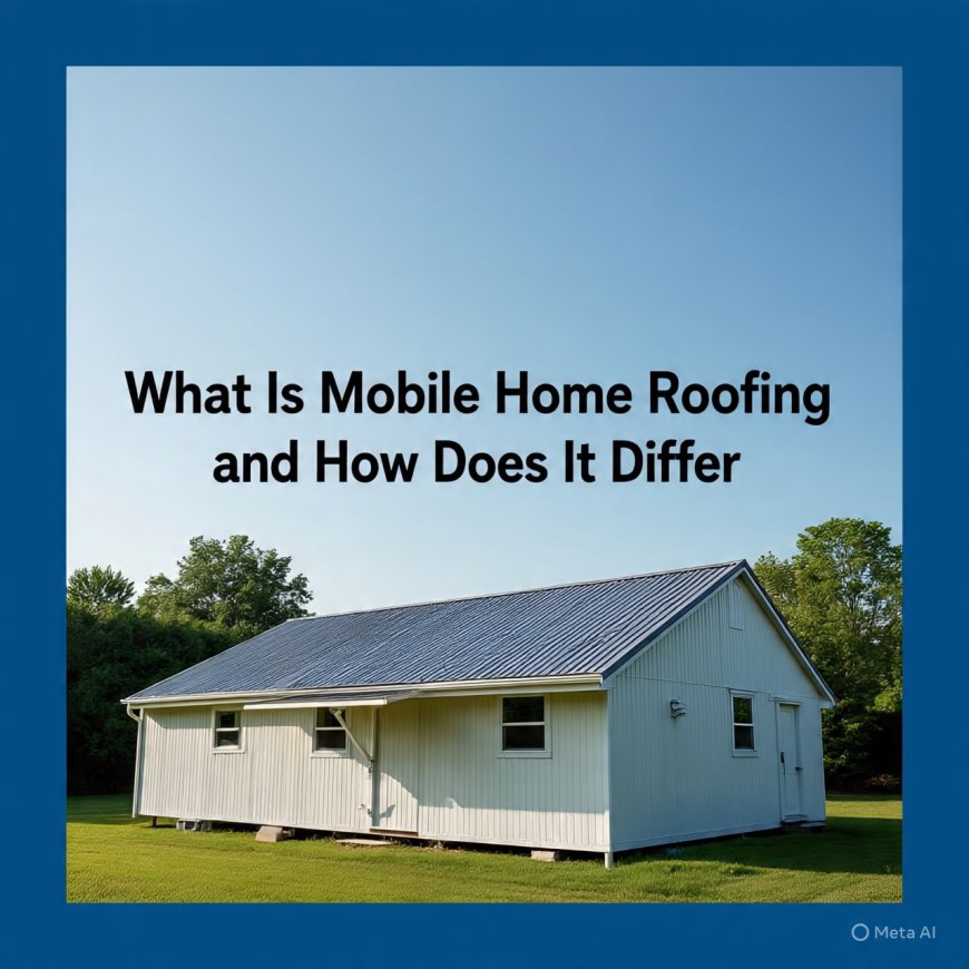 What Is Mobile Home Roofing and How Does It Differ