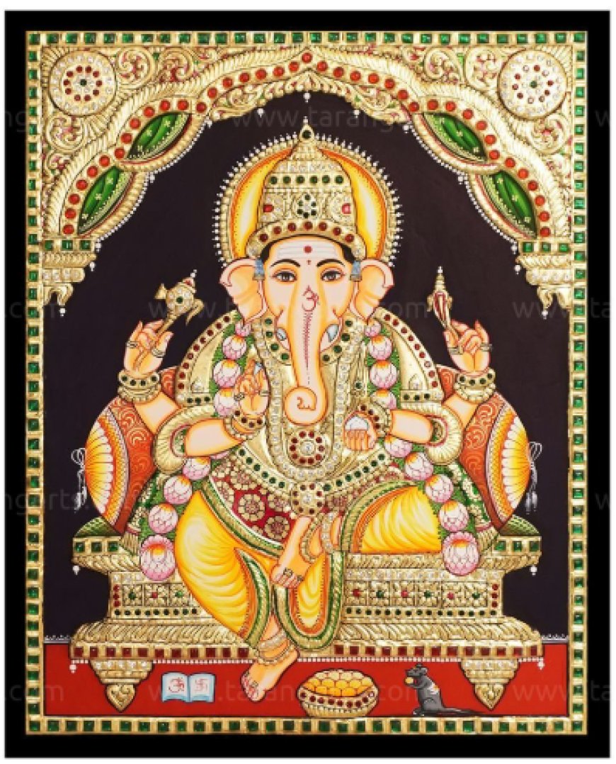 Golden Frames of Devotion: Exploring the Timeless Art of Tanjore Paintings