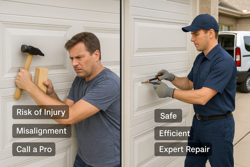 When Is DIY Garage Door Dents Repair Not Recommended?